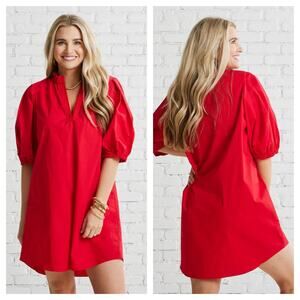 Caryn Lawn Erin Red Dress • One Size • Women’s Casual Mini